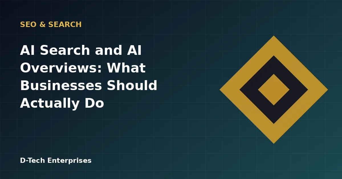 AI Search and AI Overviews: What Businesses Should Actually Do